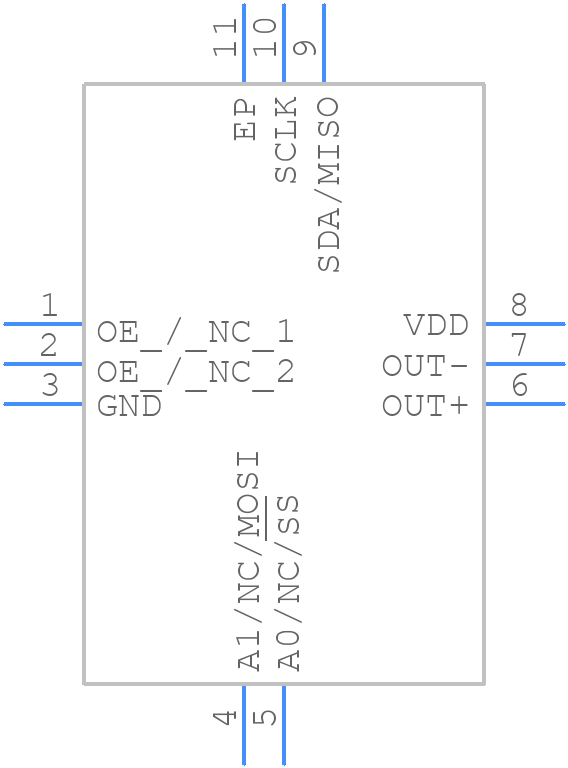 SiT3542_5.0 x 3.2 - SiTime - PCB symbol
