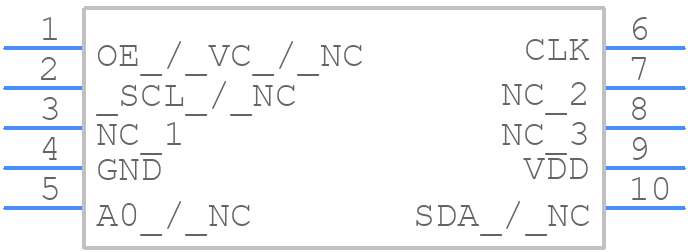 SiT5186_5.0 x 3.2 - SiTime - PCB symbol