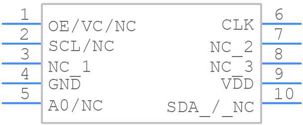 SiT5187_5.0 x 3.2 - SiTime - PCB symbol