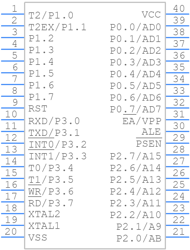 P80C32SBPN - NXP - PCB symbol