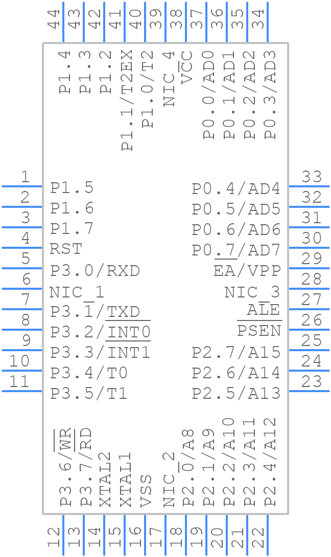 P80C32X2BBD,157 - NXP - PCB symbol