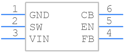 LMR51430XFDDCR - Texas Instruments - PCB symbol