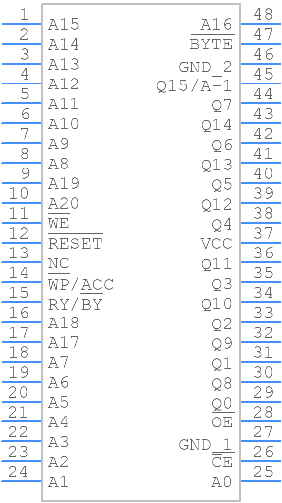MX29LV320BTC-70 - Macronix - PCB symbol