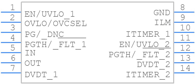 TPS25974LRPWR - Texas Instruments - PCB symbol