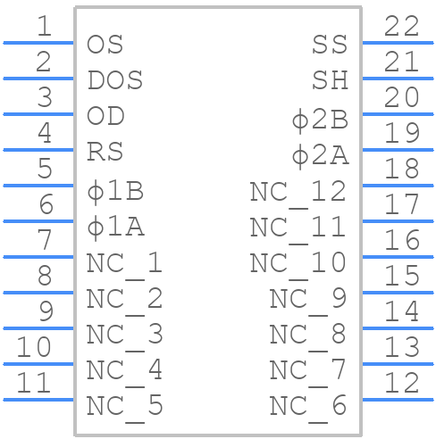 TCD142D - Toshiba - PCB symbol