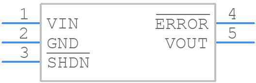 TC1054-3.3VCT713 - Microchip - PCB symbol