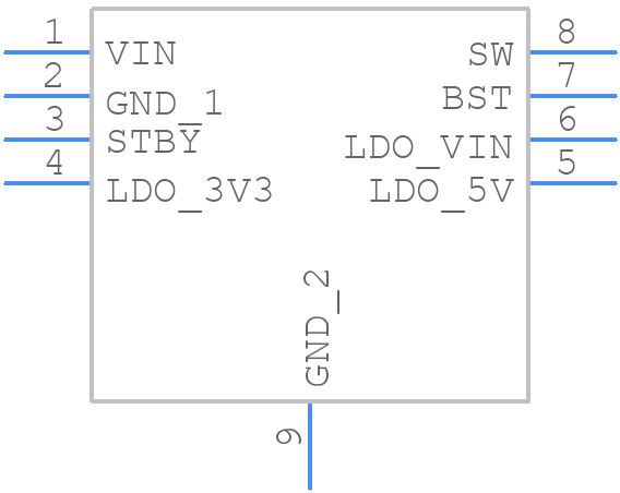 RAA2128324GSP#HA0 - Renesas Electronics - PCB symbol