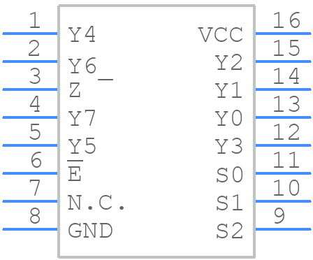 74HC4851D,112 - Nexperia - PCB symbol