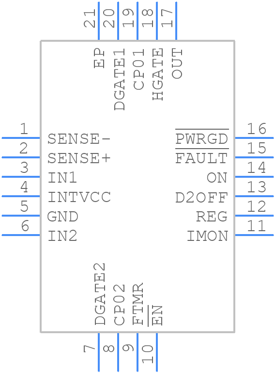 LTC4235IUFD-2#PBF - Analog Devices - PCB symbol