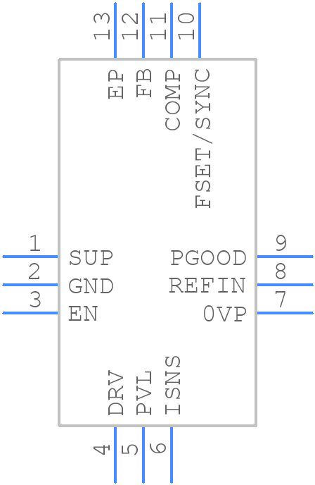 MAX17292ETCD+ - Analog Devices - PCB symbol