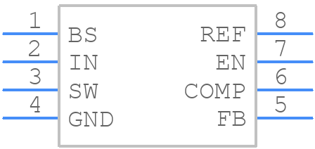 MP2374DS-LF-Z - Monolithic Power Systems (MPS) - PCB symbol