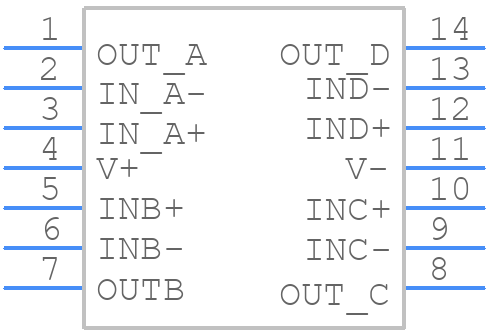 LMV824Q1MT/NOPB - Texas Instruments - PCB symbol