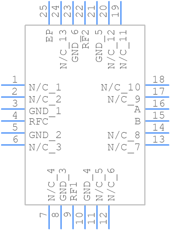 HMC232LP4 - Analog Devices - PCB symbol