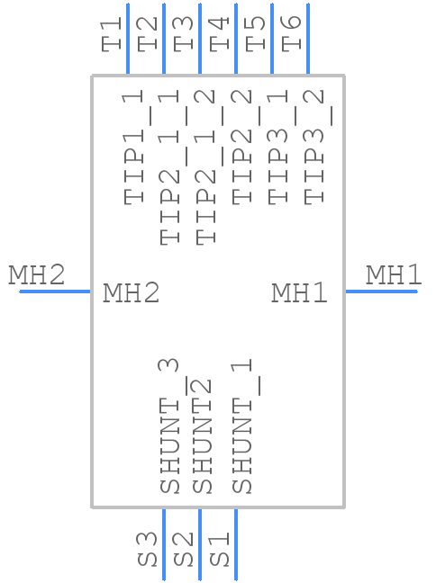 PJRAS3X2S01 - Switchcraft - PCB symbol