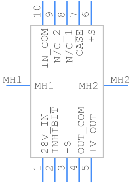 DVETR2800S DC-DC CONVERTER - VPT - PCB symbol