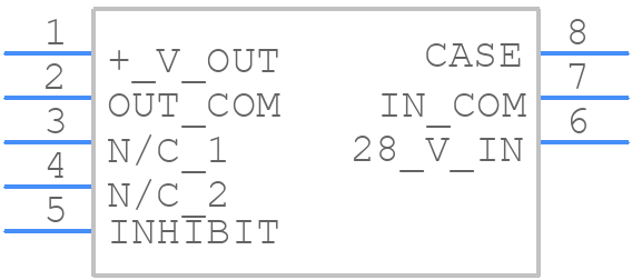 DVSA2800S DC-DC CONVERTER - VPT - PCB symbol