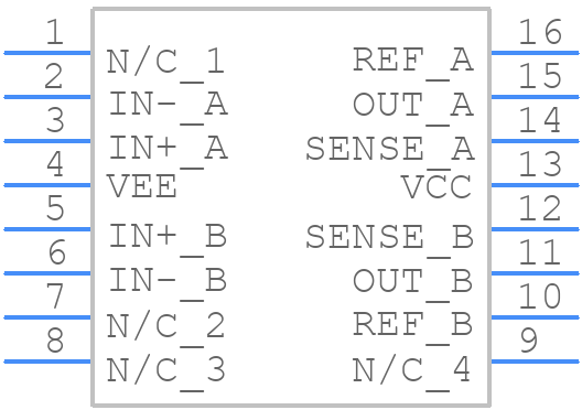 1290Q16-U - THAT CORPORATION - PCB symbol