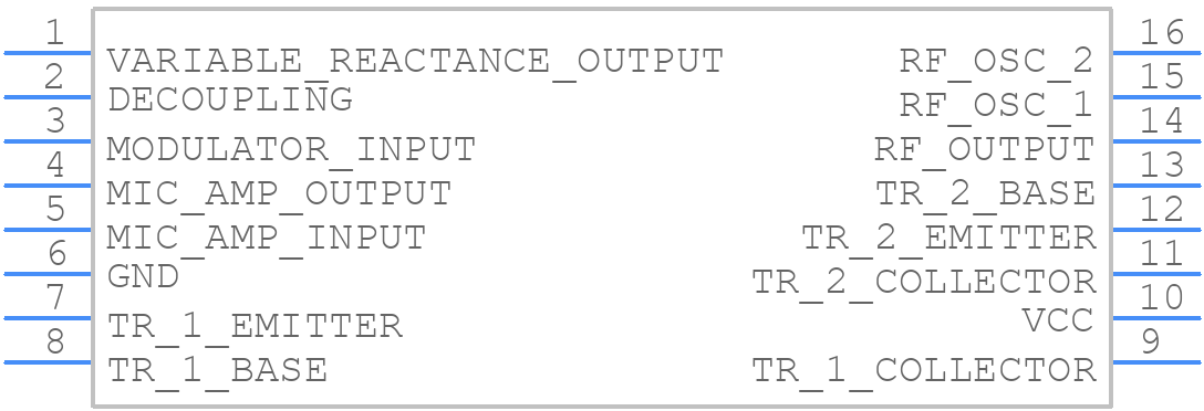 MC2833P - Motorola - PCB symbol