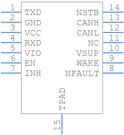 TCAN1043DMTRQ1 - Texas Instruments - PCB symbol