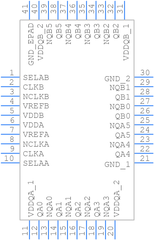 8P34S2106ANLGI8 - Renesas Electronics - PCB symbol