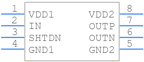 AMC1411QDWLRQ1 - Texas Instruments - PCB symbol