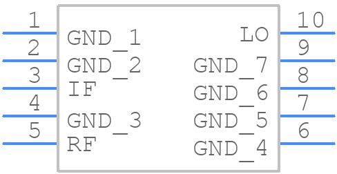 MCA-50LH+ - Mini-Circuits - PCB symbol