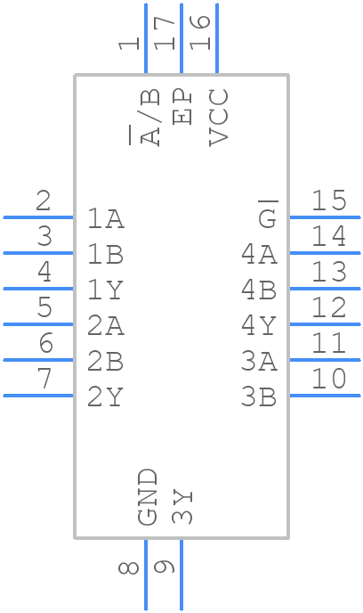 SN74HCS157QWBQBRQ1 - Texas Instruments - PCB symbol