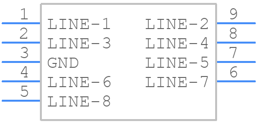 SC7538-08UTG - LITTELFUSE - PCB symbol