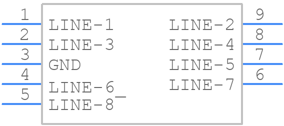 AQ7538-08UTG - LITTELFUSE - PCB symbol