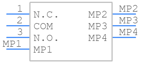 SW-PB9-ABA1RE-7 - Adam Tech - PCB symbol