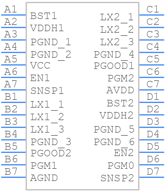 MAX16712AWI+T - Analog Devices - PCB symbol
