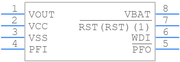 STM802TM6F - STMicroelectronics - PCB symbol