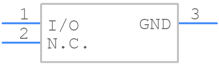 DS2411AR+U - Analog Devices - PCB symbol