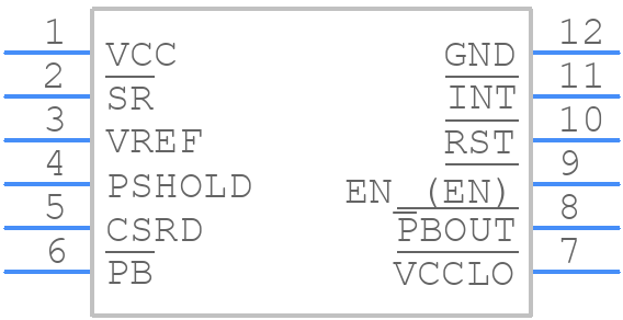 STM6601AU2DDM6F - STMicroelectronics - PCB symbol