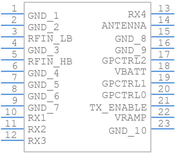 RF7161 - Micro - PCB symbol