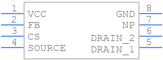 NCP1124AP65G - onsemi - PCB symbol
