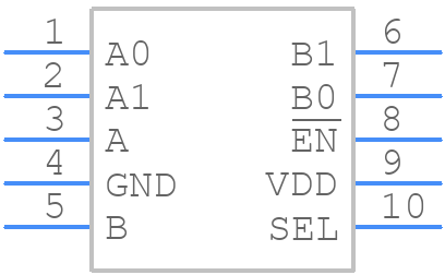 PSMUX154ZMEX - Diodes Incorporated - PCB symbol
