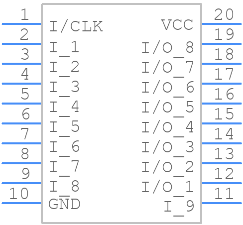 PEEL18CV8PC-25 - AMI SEMICONDUCTOR - PCB symbol