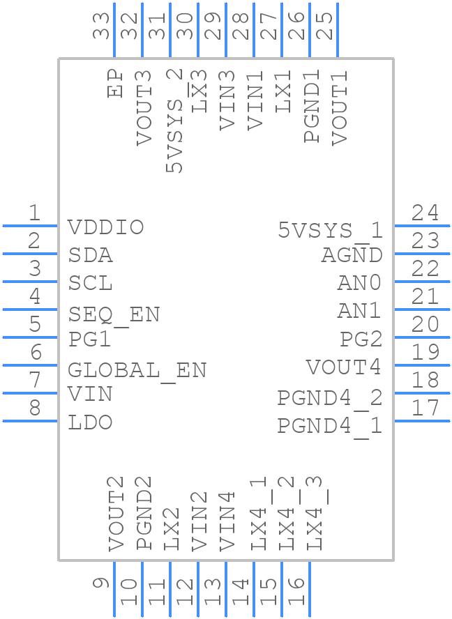 xr77004 - MaxLinear, Inc. - PCB symbol