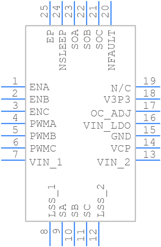 MP6543HGL-P - Monolithic Power Systems (MPS) - PCB symbol