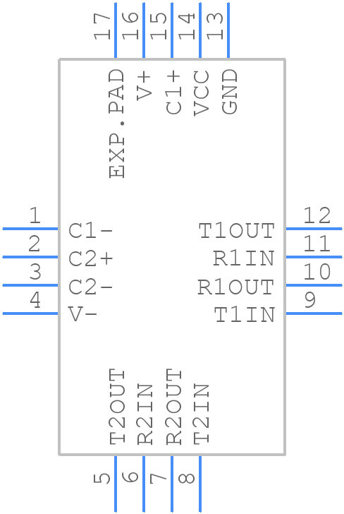 ISL3232EIRZ - Renesas Electronics - PCB symbol