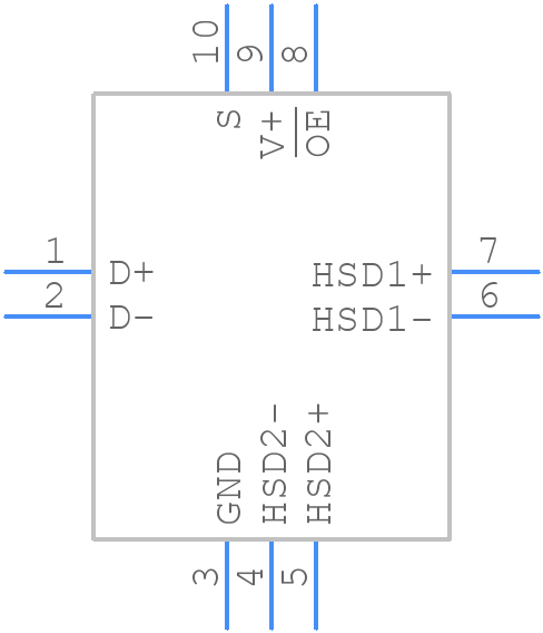 DG2730DN-T1-GE4 - Vishay - PCB symbol