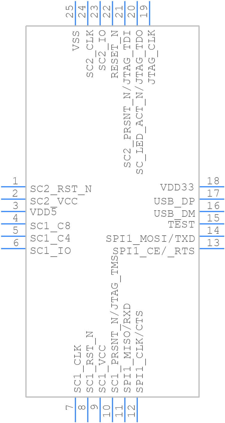 SEC1210T-I/PV-URT - Microchip - PCB symbol