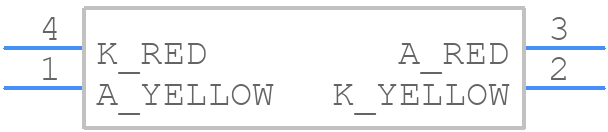 VLMKE3400-GS18 - Vishay - PCB symbol