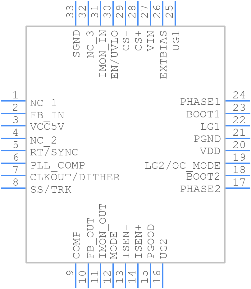 ISL81401AFRZ-T7A - Renesas Electronics - PCB symbol