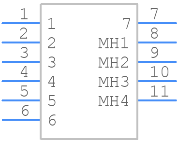 M80-8770722 - Harwin - PCB symbol