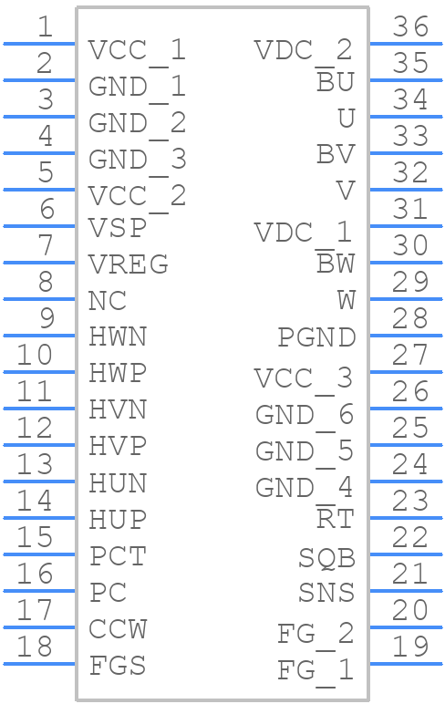 BM6246FS-E2 - ROHM Semiconductor - PCB symbol
