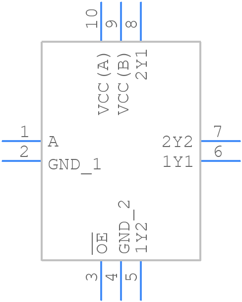 74AVC1T1022GUX - Nexperia - PCB symbol