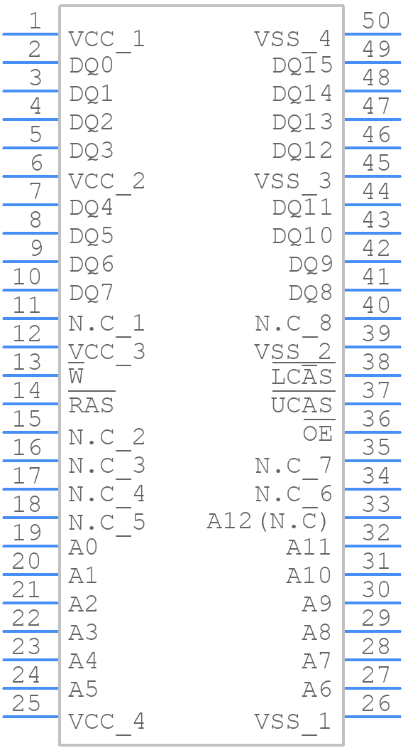KM416C4104CS-5 - SAMSUNG - PCB symbol