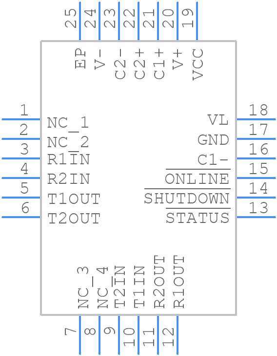 XR32220EBER-L/TR - MaxLinear, Inc. - PCB symbol